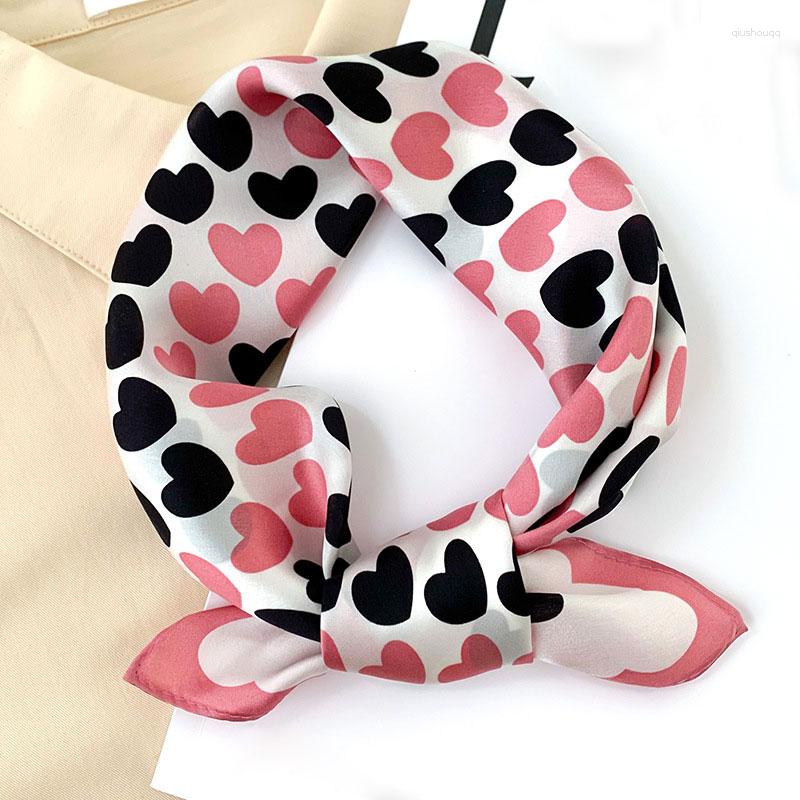 

Scarves Fashion 2023 Brand Pure Silk Scarf Women Neck Hair Band Foulard Square Headband Print Neckerchief Hijab