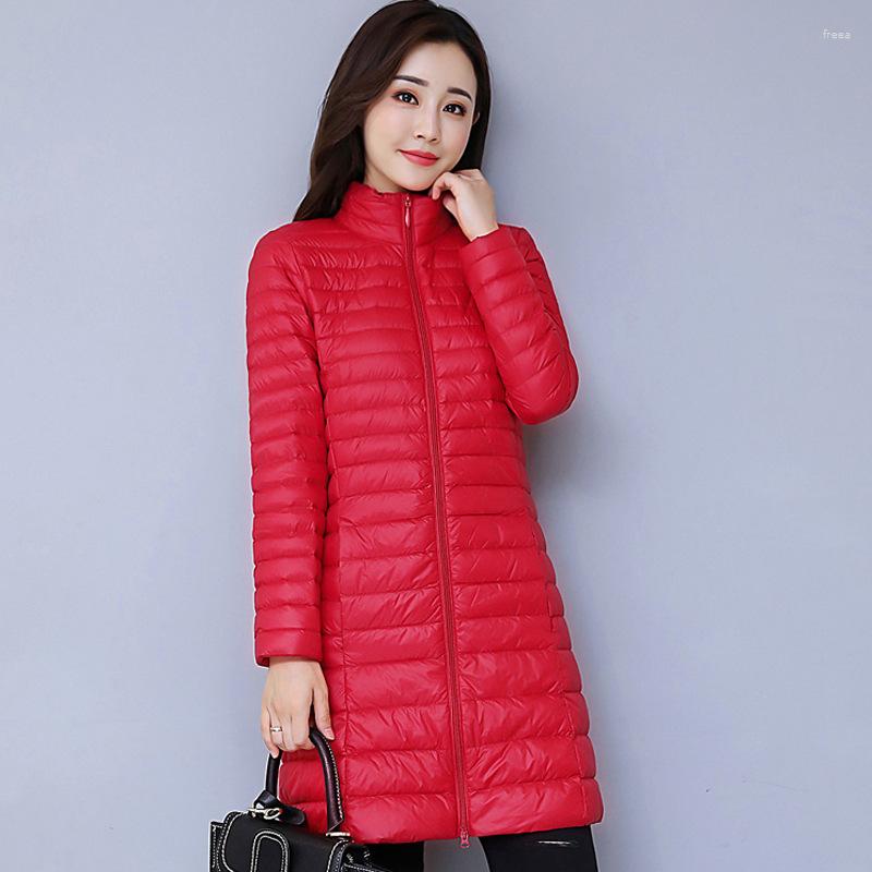 

Women's Trench Coats 2023 Cotton Coat Women'S Fashion Korean Long Jacket Large Size Thin Section Slim Down Pad Women Winter OS161