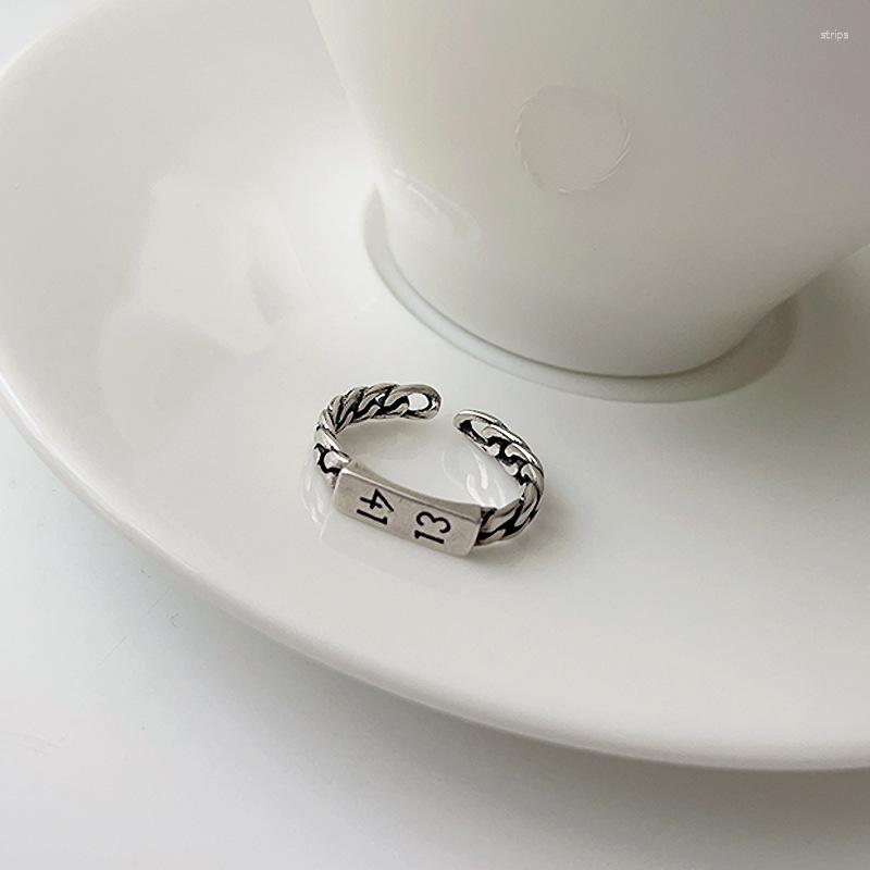 

Cluster Rings 925 Silver Ring Female Simple Personality 1314 Lifetime Tail Net Red Opening Sterling Wholesale