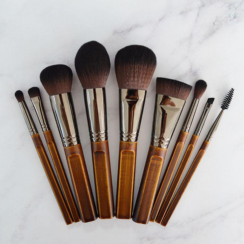 

Makeup Brushes 9pcs/set For Foundation Concealer Powder Blusher Eyebow Eyeshadow Highlight Blush Eyeliner Cosmetic Tools
