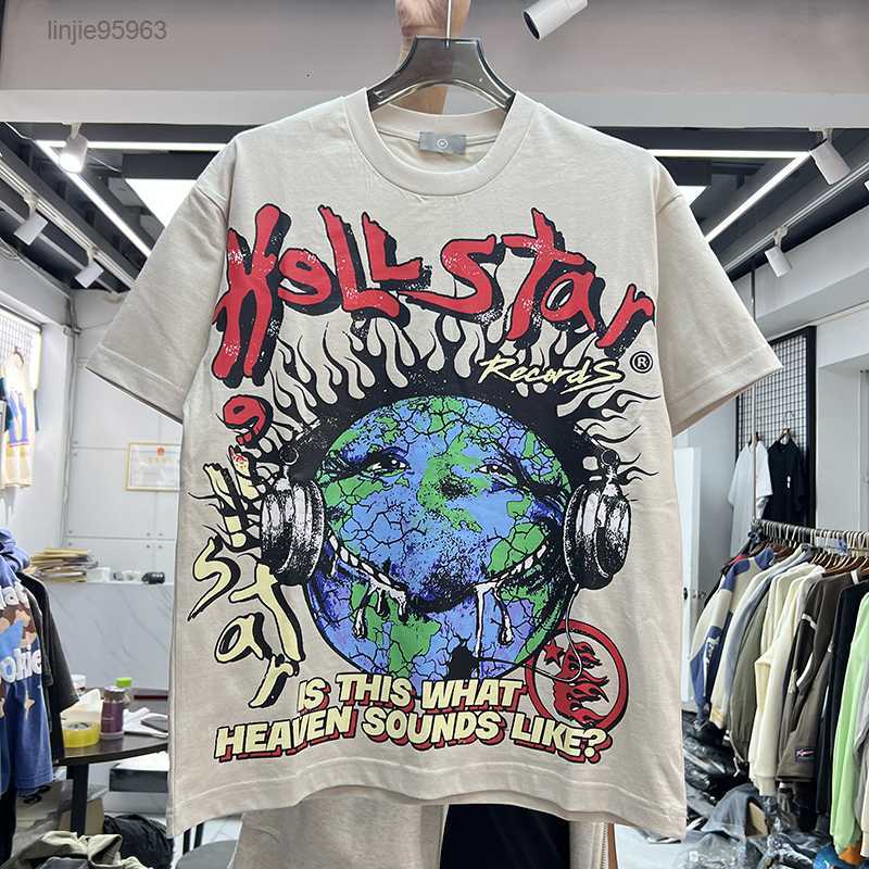 

Tees t Mens Oversize Shirt Suprior Hip Hop Globle Printed Us Size Tshirts Real Pics 23fw, Beige