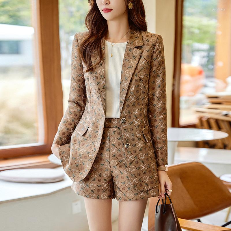 

Women' Tracksuits Fashion Casual Blazer Women Shorts And Jacket Set Ladies Business Suits Clohtes Office Work Uniform Style, Blazer only