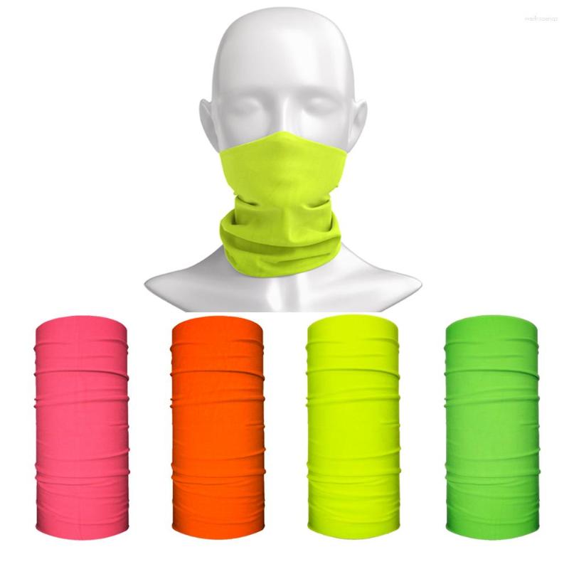 

Scarves Fandana Gear Neon Solid Color Sun Protection Face Mask Fashion Outdoor Women Men Bandanas Dustproof Windproof Shield Scarf