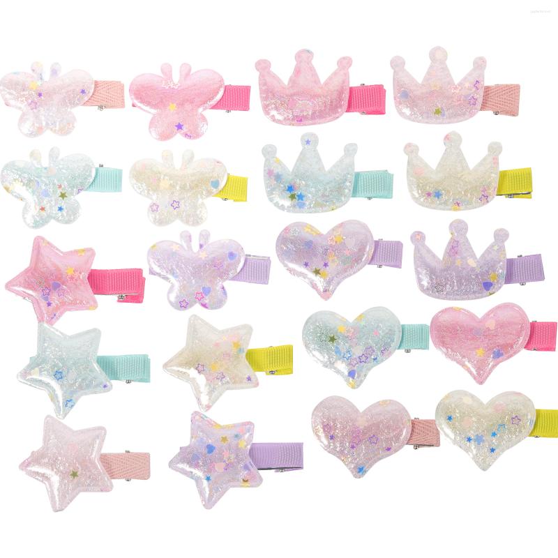 

Bandanas 20 Pcs Little Girl Hair Clips Cute Decorative Kids Toddler