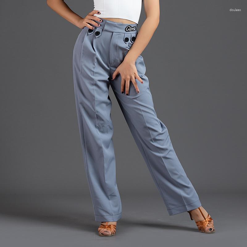 

Stage Wear Ballroom Dance Pants Women Latin Practice Salsa Clothing Tap Dancewear Costume Samba Rumba Dancing Outfit DL8400, Only pants