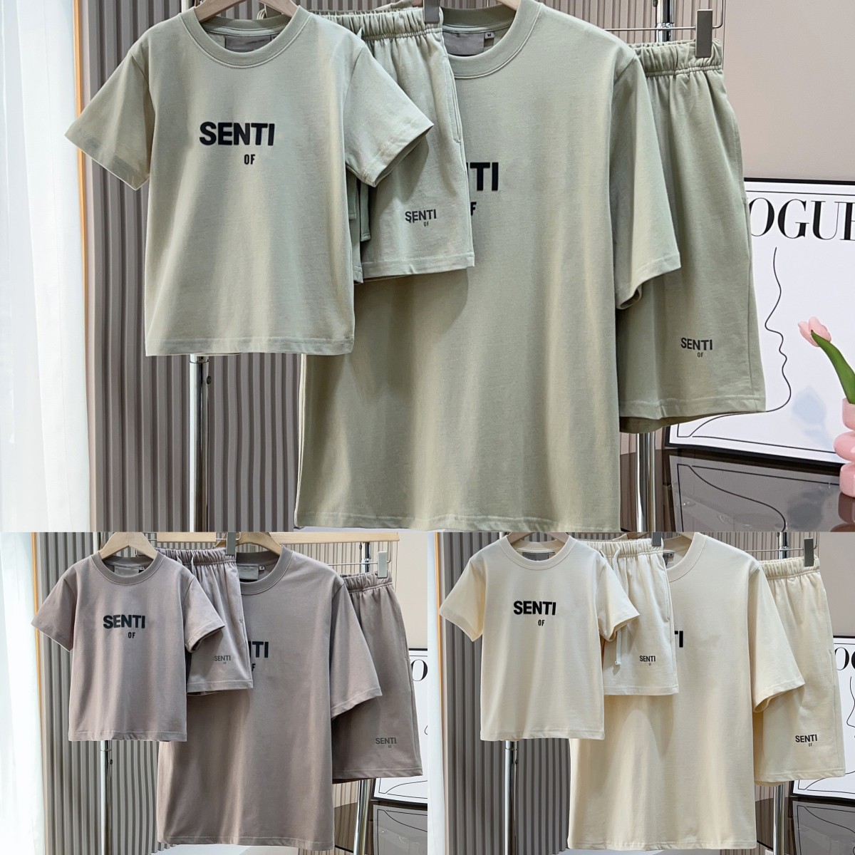 

Kids Clothes Sets Short Sleeves T-Shirts Shorts Ess Tracksuits Loose Joggers Children Youth Boys Tops Girls Parent-child clothings tshirts Family Matching Outfits