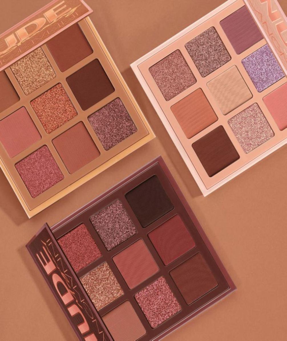 

Langmanni huda 9 Gong Nude Eye shadow Palette Matte Long Lasting Powder Eye shadow Palette makeup7144312, Sky blue