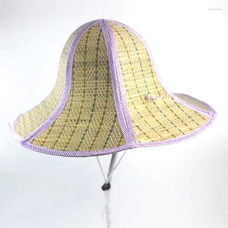 

Wide Brim Hats 2023 Summer Sun Straw Beach For Women Men Folding Hat, Purple