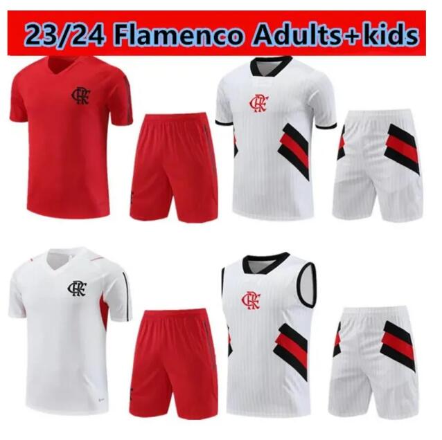 

23/24 Flamenco soccer Jersey ktt 2023/2024 Flamenco Men Short Sleeve Sweatshirt TRACKSUIT football Short sleeve vest suit tracksuits Sportswear survetement
