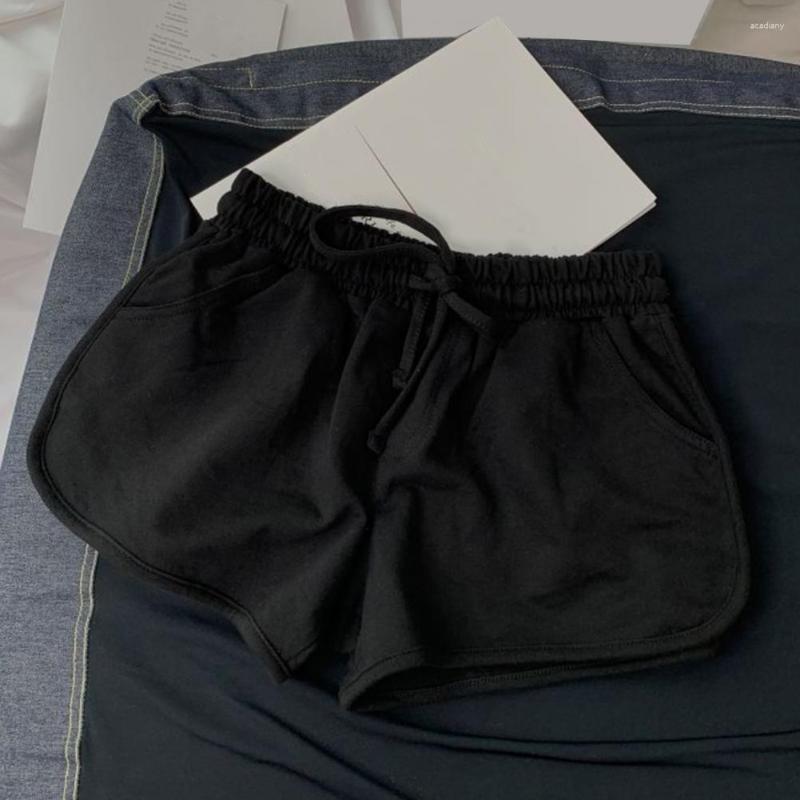 

Women's Shorts Lady Breathable Sport Soft Daily Wear Chic High Waist Summer, Black