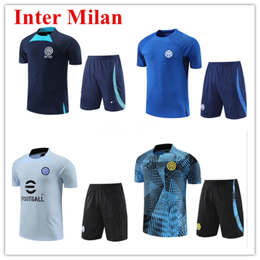 

2023 INTER TRACKSUIT chandal futbol soccer MILANO Training suit 22/23 milans camiseta DE FOOT men Short sleeve Sportswear football tracksuit
