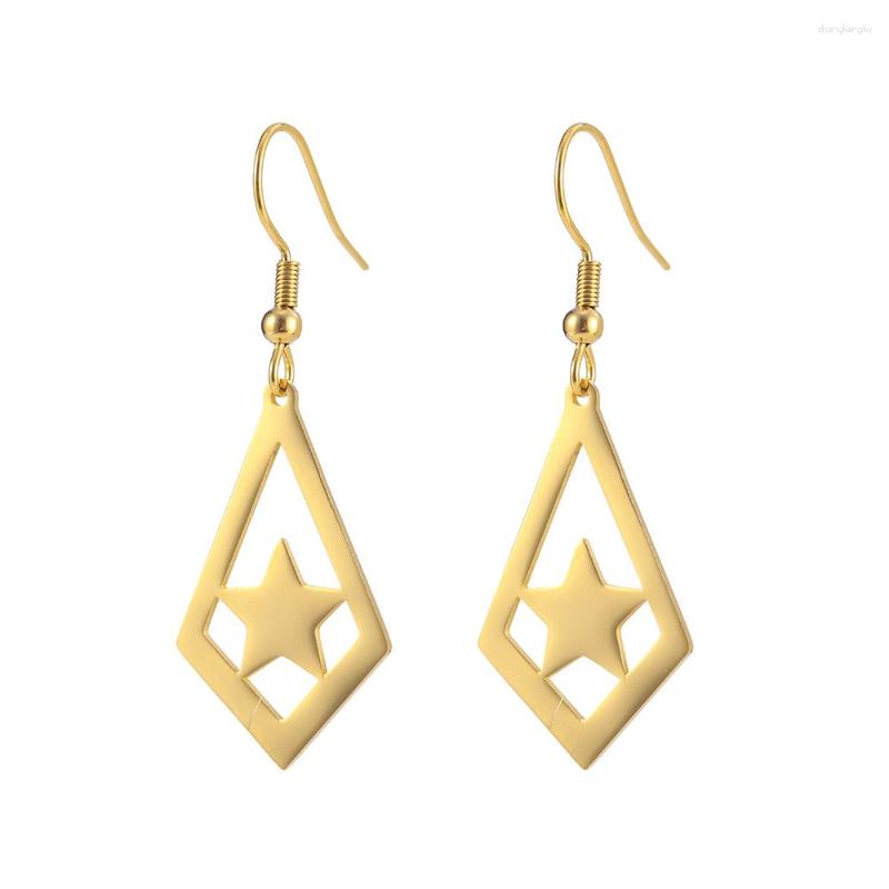 

Dangle Earrings ZST002 2023 Latest Design Geometry Earring Stainless Steel Fashion Charm Drop Europe Lady Jewelry