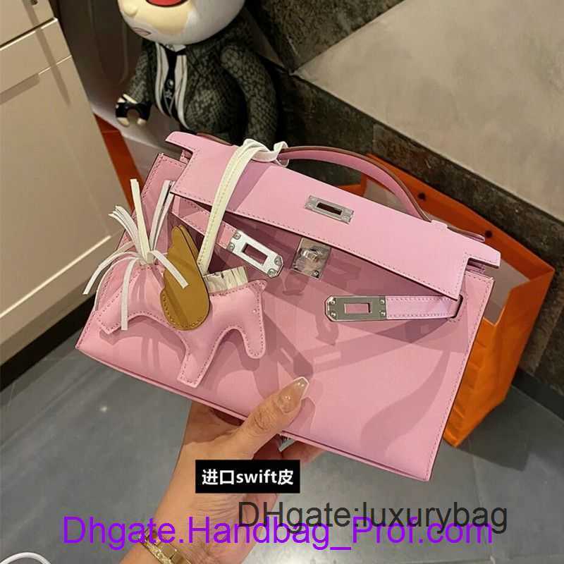 

killye Tote Bag Designer handbag Hrems online store Genuine Leather Swift Generation killyes Womens Mini Handheld 2023 New Chain One Shoulder Crossbo Have Real Logo, Red long style silver buckle palm