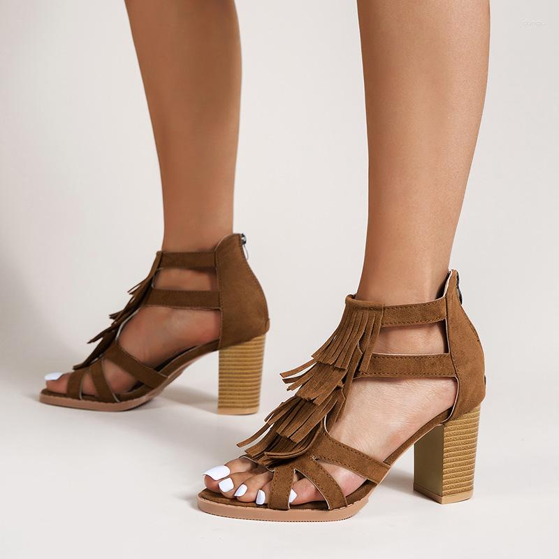 

Sandals Women's Summer 2023 Ladies High Wedge Medium Female Elegant Woman Heeled Luxury Casual Footwear Fashion Shoes, Black