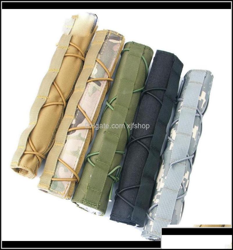 

Others Gear Ar15 Aessories Tactical Airsoft Nylon 22Cm Silencer Suppressor Mirage Heat Er Shield Sleeve Shooting Drop Delivery 2026148816, Green