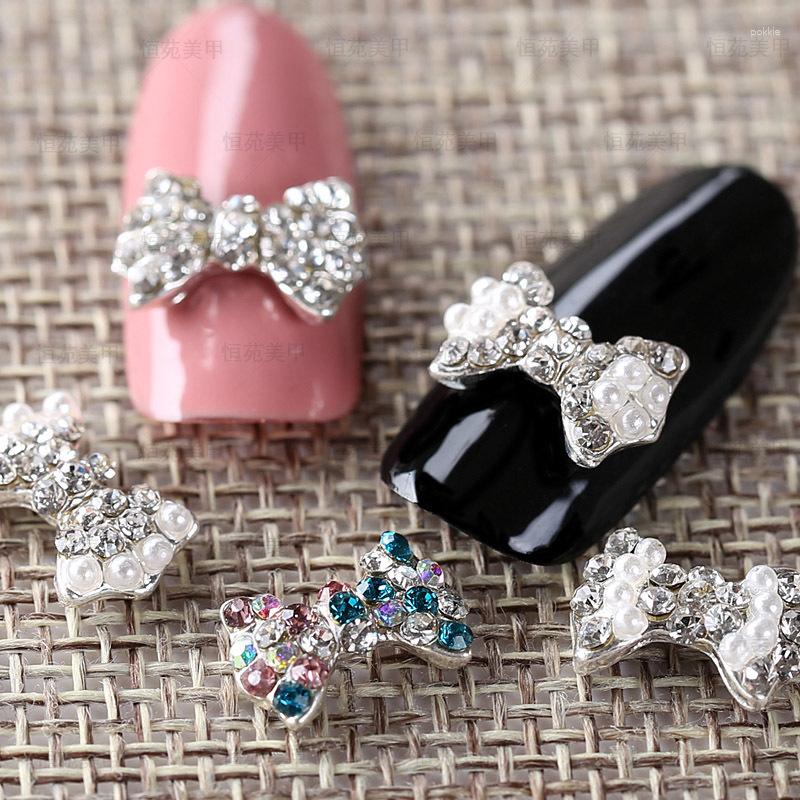 

Nail Art Decorations 5pcs Japan Bowknot Alloy Rhinestones Metal Diamond Jewelry Manicure Supplies DIY Charms Decoration Accessories