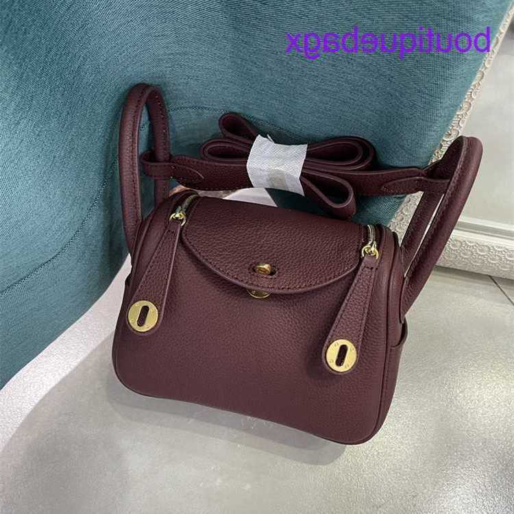 

Designer Lindi Bags H Home on sale 2023 new medicine suitcase pillow bag Togo pattern head leather Portable Single Shoulder Messenger Bag douHave Real Logo, Khaki7