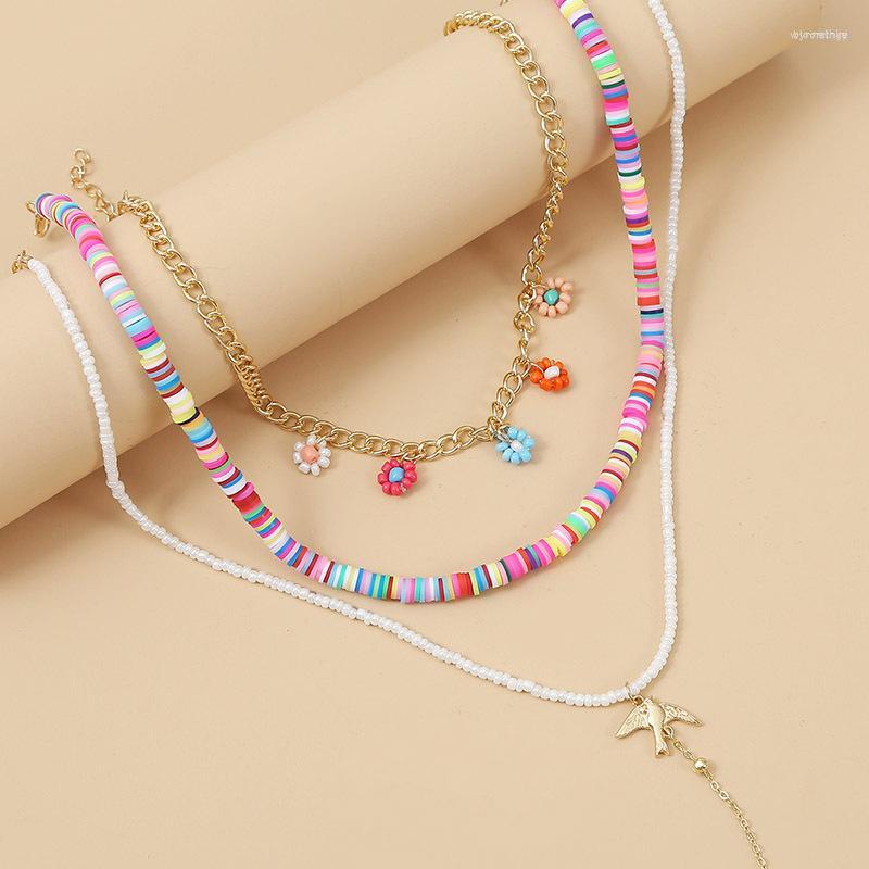 

Chains 2023 Bohemia Bead Emo Aros Fashion Multilayer Hip Hop Long Chain Necklace For Women Jewelry Gifts Pendant Necklaces Accessories