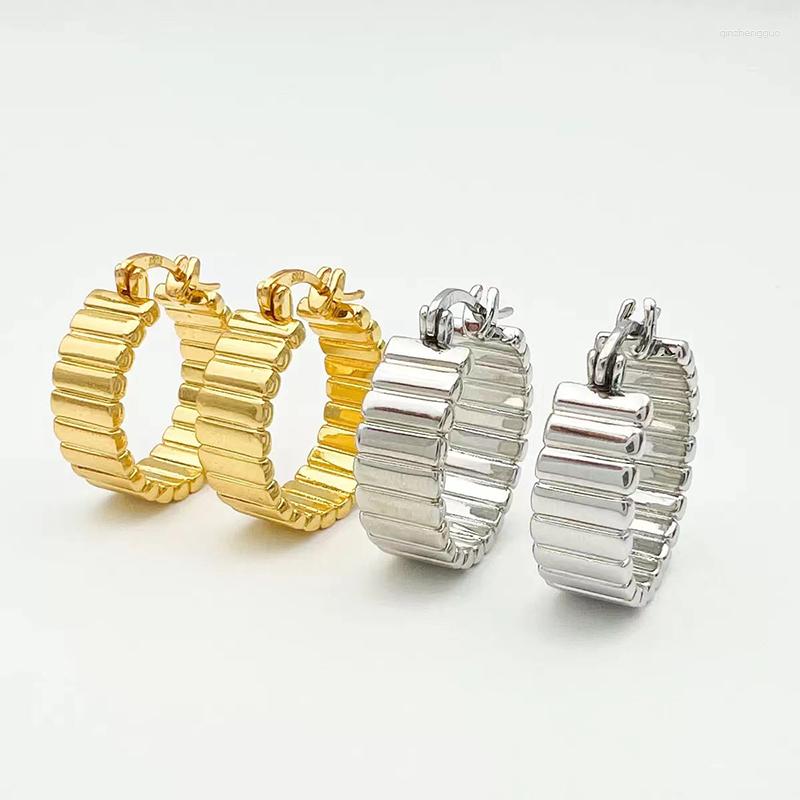 

Dangle Earrings LONDANY Metal Striped And Light Personalized Minimalist Design Sense Gear Space Line