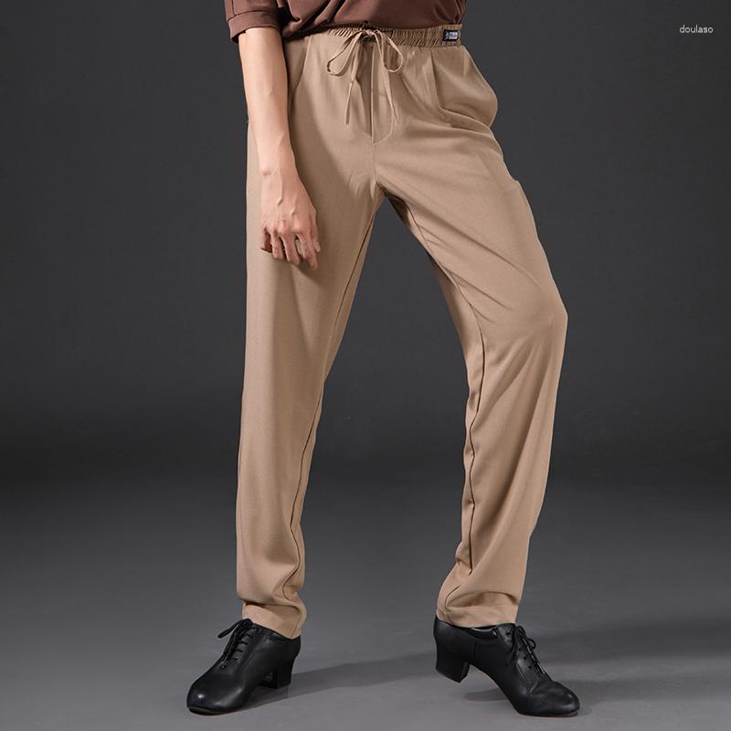 

Stage Wear Latin Dance Pants For Men Multicolor Practice Clothes Pocket Ballroom Chacha Samba Performance DQS7225, Picture shown