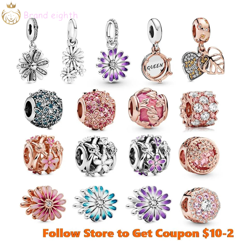 

For pandora charms sterling silver beads Multiple Tree Crown Decorative Kangaroo Sparkling Flower charmes ciondoli