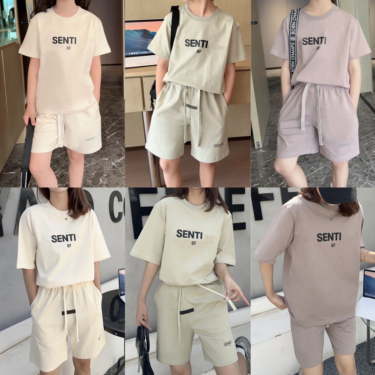 

Ess Tracksuits Family Matching Outfits Kids Clothes Sets Short Sleeves T-Shirts Shorts Boys Loose Joggers Children Youth Girls Parent-child clothings tshirts Tops