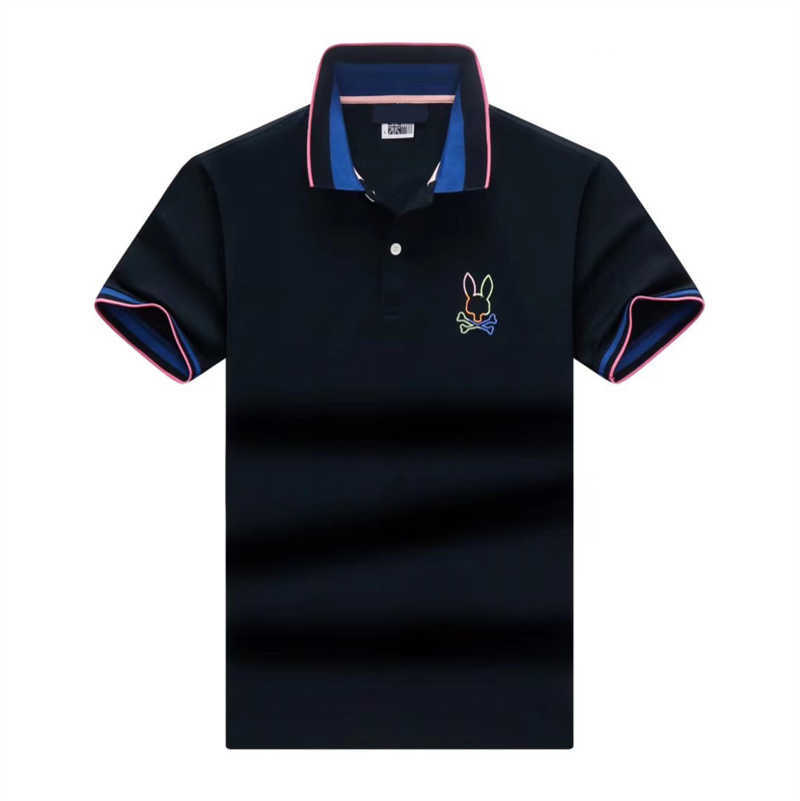 

23new Mens Polo Psychos Shirts Bunnys Tees Tshirts Skull Rabbit Designer Polos T-shirt Summer Fashion Breathable Short Sleeve Casual Top 2uxl, 22