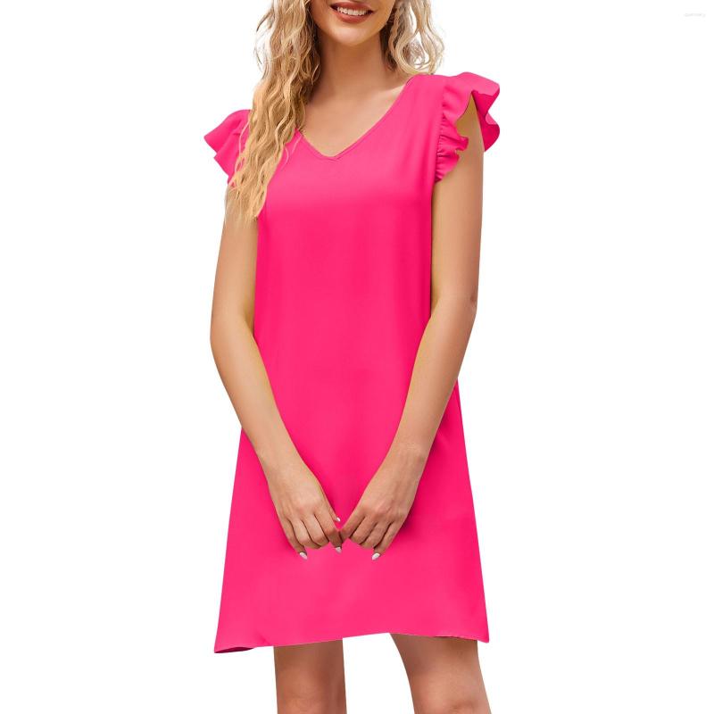

Casual Dresses Summer Soild Dress Women High Waist Chic Elegant Party Evening Vestidos De Graduacion, Black