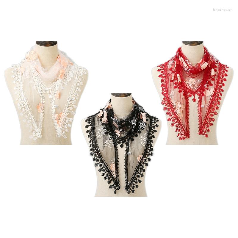 

Scarves 449B Women Scarf Summer Rose Printed Pattern Multi Functional Soft Wrap Casual Triangle Shawls For Beach Supplies