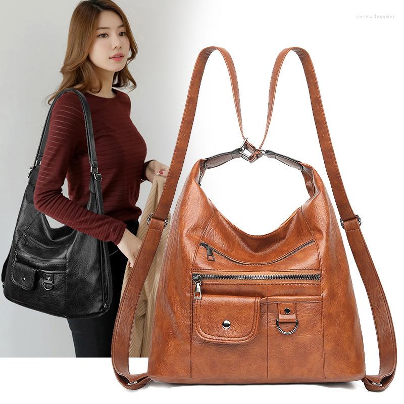 

Evening Bags 2023 Women Leather Handbags Messenger Designer Crossbody Bag Top-handle Tote Shoulder, Brown