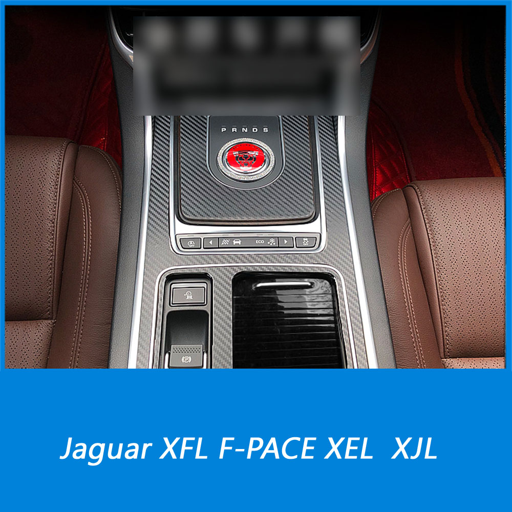 

For Jaguar XFL F-PACE XEL XJL Self Adhesive Car Stickers Carbon Fiber Vinyl Car stickers and Decals Car Styling Accessories, For xel
