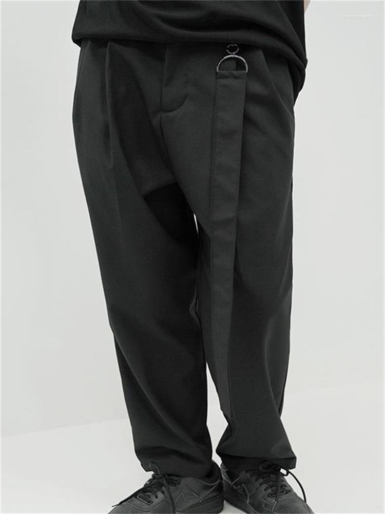 

Men's Pants Men's Men's Independent Pendant Belt Design Couples With The Same Casual Size Suit, Black