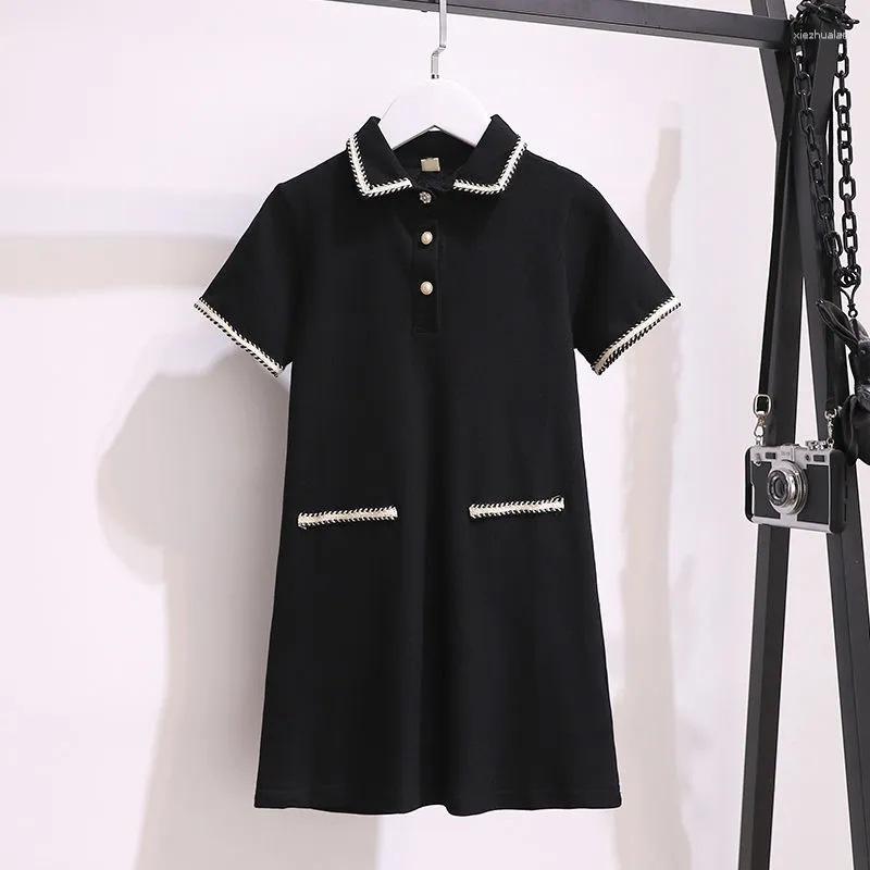 

Girl Dresses 2023 OL Spring Summer A-LINE Pearl Princess White Dress Baby Girls Teenager Cotton Small Mushroom Patchwork 7 8 9 10 11 12 Year, Picture shown