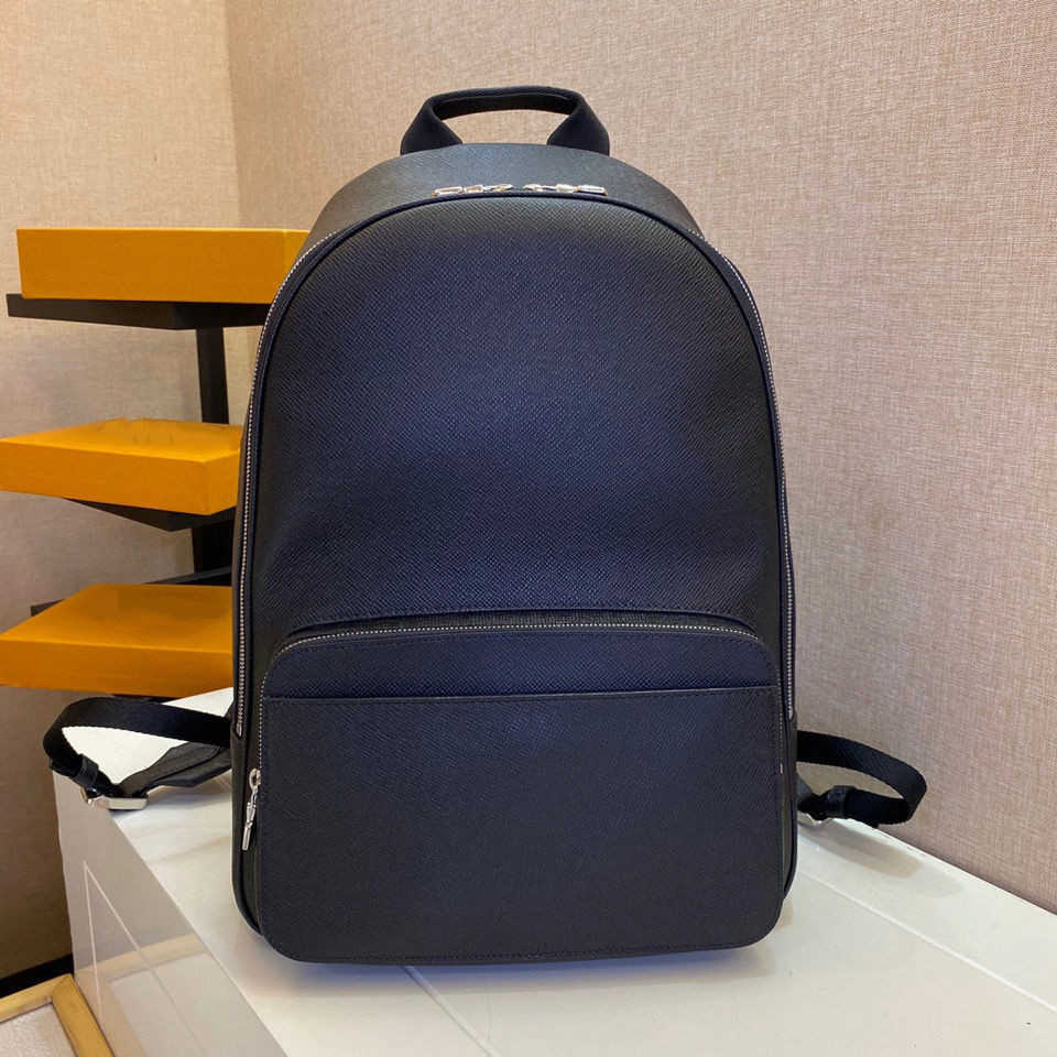 

New Men's Backpack High Capacity Head Layer Cowhide Cross Pattern Travel Bag Computer Mountaineering handbag, Red