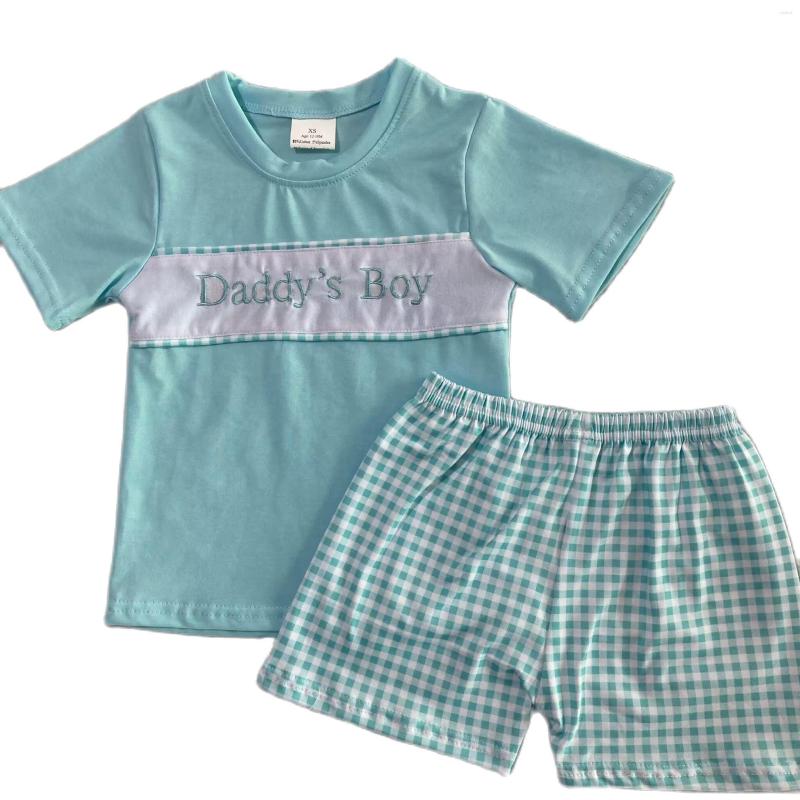 

Clothing Sets 2023 Est Design Kids Summer Outfits Boy Short Sleeve Bummies Set, Picture shown