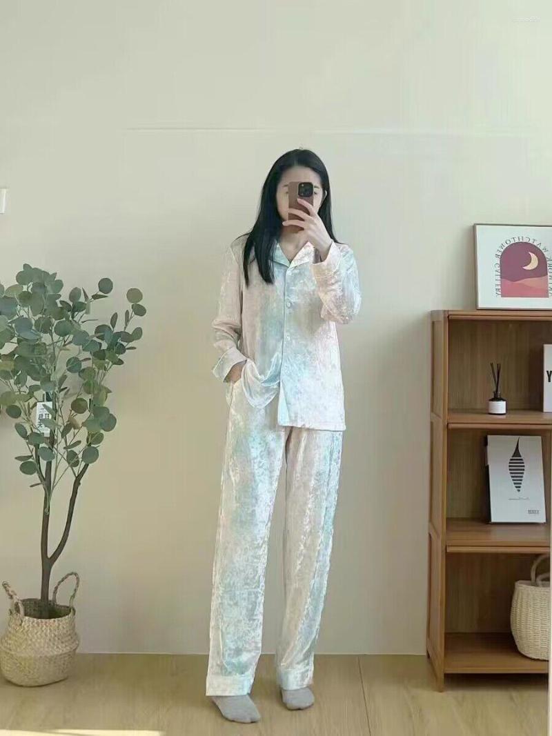 

Women's Sleepwear Velvet Pajamas For Women 2 Pcs Long-Sleeve Set Nightwear Home Suit Autumn Female Homewear, Pajamas set