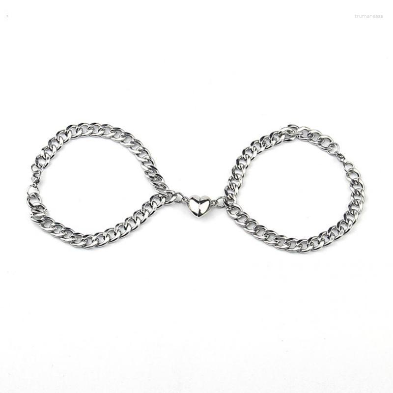

Bangle Compact Stainless Steel Half Heart Matching Couple Bangles For Valentine Day Raym22