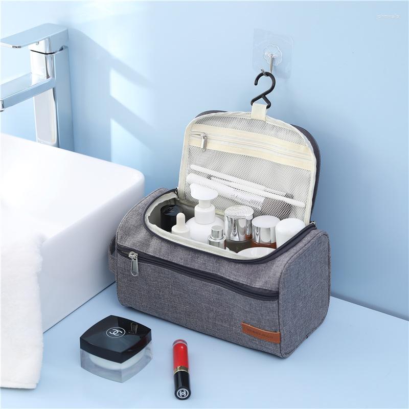 

Cosmetic Bags High Quality Travel Bag Makeup Waterproof Storage Hanging Bathroom Wash Women Men Shaving Toiletries, Black
