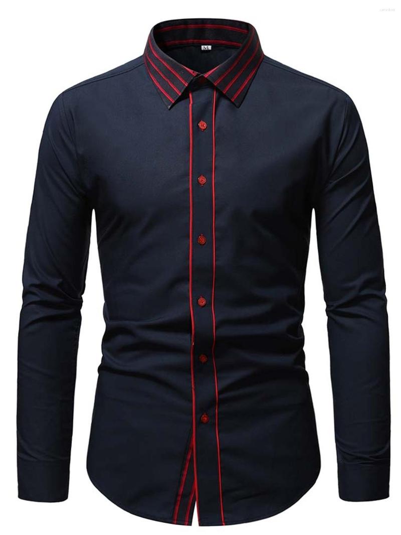 

Men's Casual Shirts Small Size & Order Up Striped Collar Long Sleeve Christmas Gifts, White