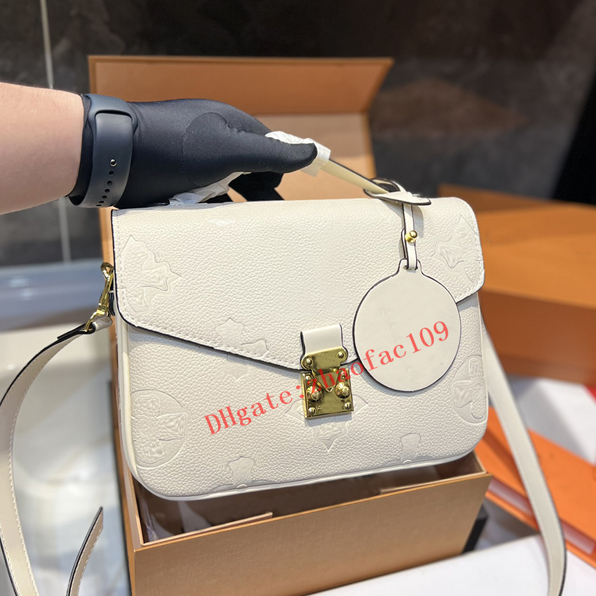 

2023 Designer Bag Embossing Flower Pochette Women Handbag Messenger Bags Genuine Leather METIS Elegant Womens Shoulder Crossbody Bag HQL40780, Customize