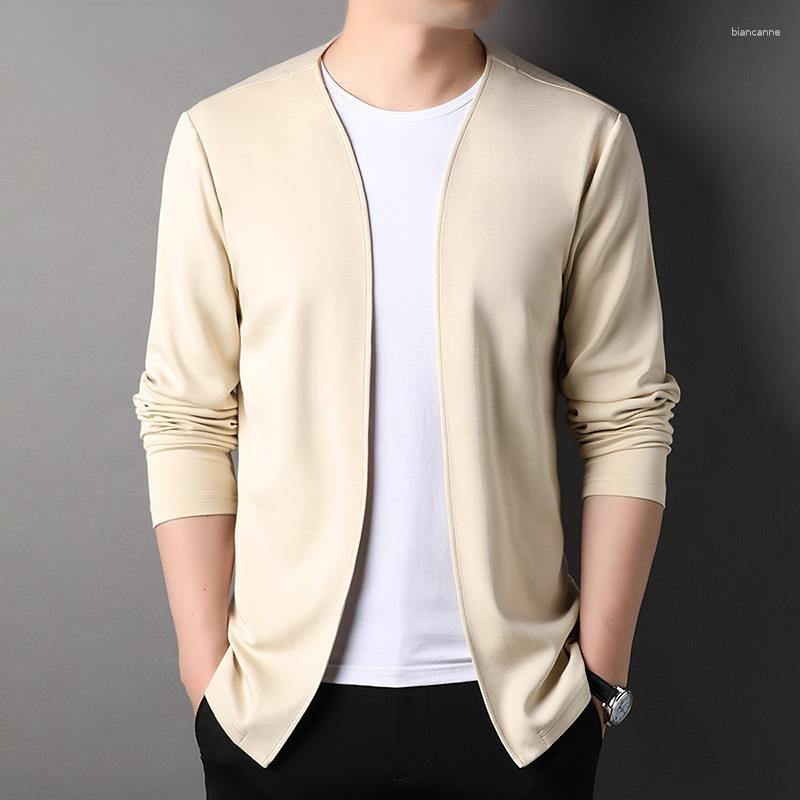 

Men's Jackets Waistcoat Top Grade Kimono Classic Casual Fashion Men Jacket Windbreaker Coats Japanese Style Solid Color Clothing, Black