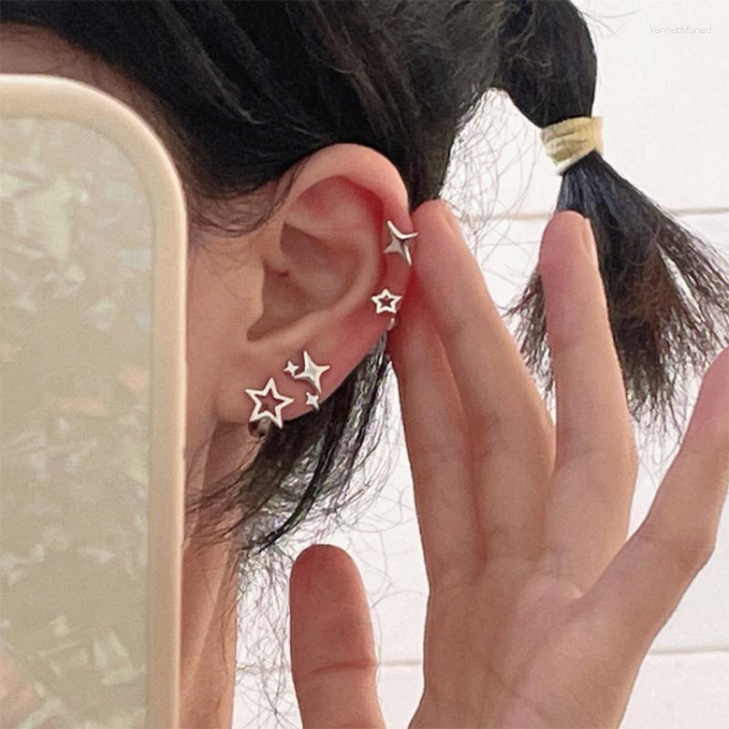 

Dangle Earrings 2023 Y2K Metal Pentagonal Star Awn Female Personality Simple And Versatile Temperament Chinese Style