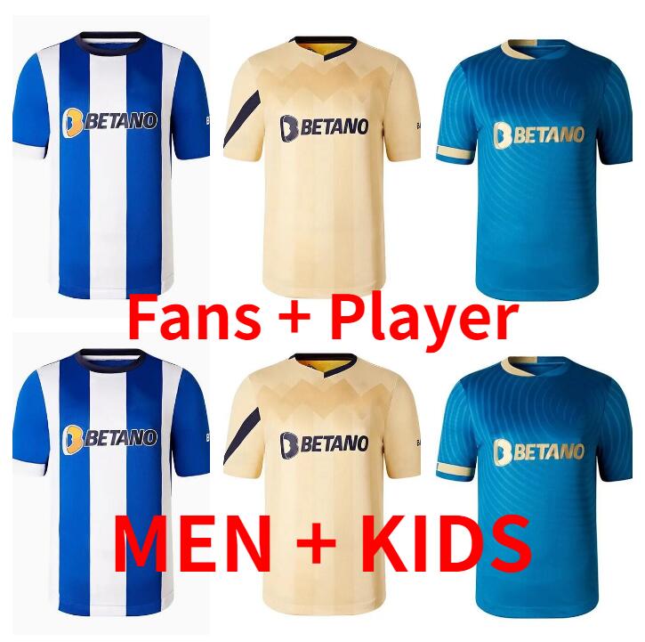 

23/24 Portos soccer jerseys CAMPEOES EVANILSON VITINHA MEHDI PEPE SERGIO OLIVEIRA MEHDI LUIS DIAZ MATHEUS home away third football shirt Kids kits kit