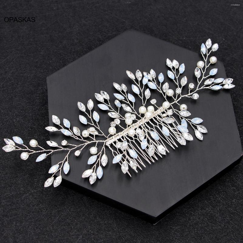 

Hair Clips Bride Hairpin Wedding Comb For Women Rhinestone Pearl Side Tiaras Fashion Princess Hairband Jewelry Decoration