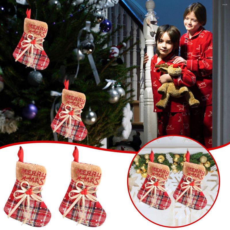 

Women Socks Glitter Stockings Christmas Decorations Red Border Non-woven Thigh High With Belt, Redb