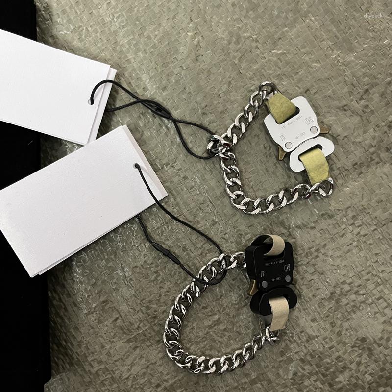 

Link Bracelets Hiphop Street Original Box ALYX RIVER Bracelet 1:1 High Quality Titanium Stainless Steel 1017 9SM