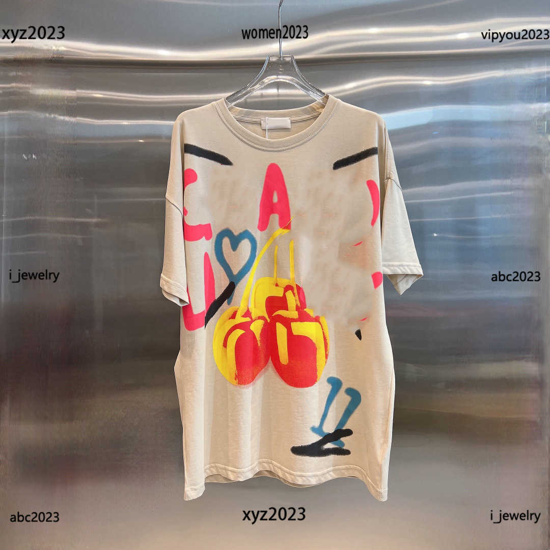 

designer clothes women designer T-Shirt girl t shirt Colorful letter cherry pattern printing short sleeve tees #Multiple product, #1