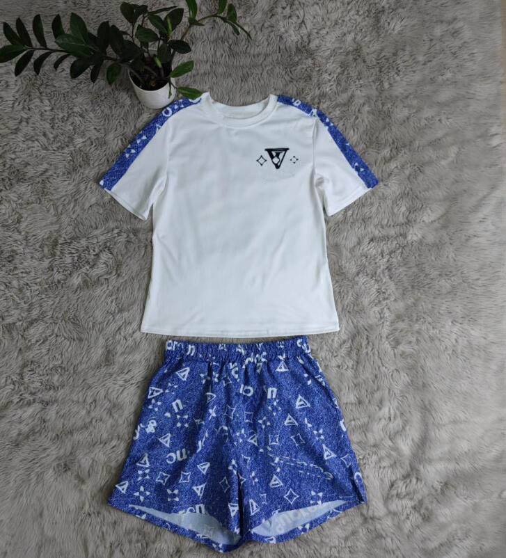 

Designer Women's Tracksuits Sports Set Woman 2 Pieces Letter Pattern Two Peice Matching Sets luxurious Sexy Jogger Shorts Outfits Clothing, 01
