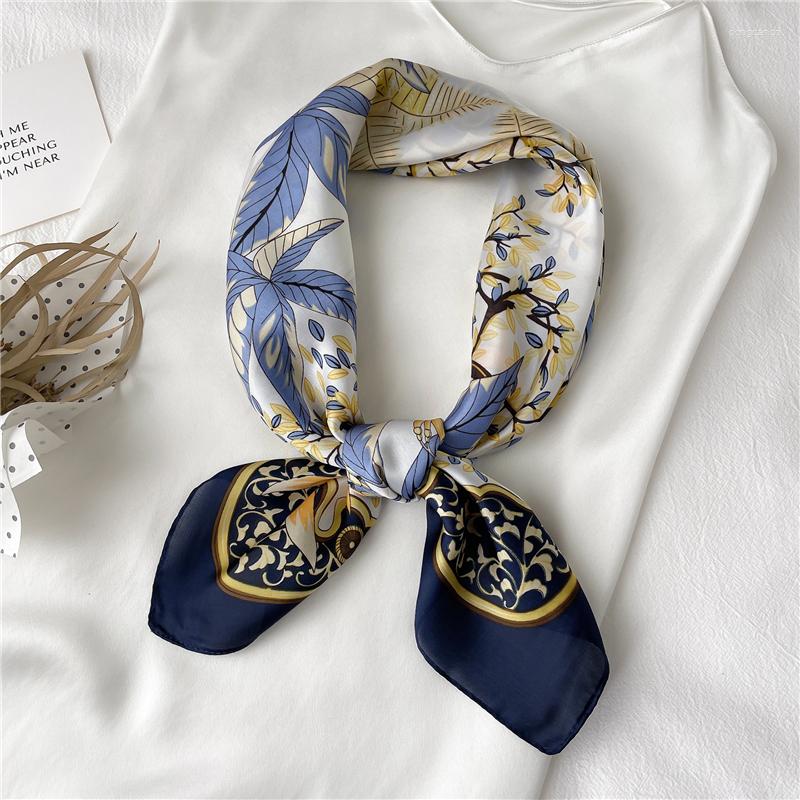 

Scarves Design Satin Hair Band Women Print Neckerchief Square Silk Scarf Lady Shawl Female Head Wraps Headband Fashion Headscarf Bandana
