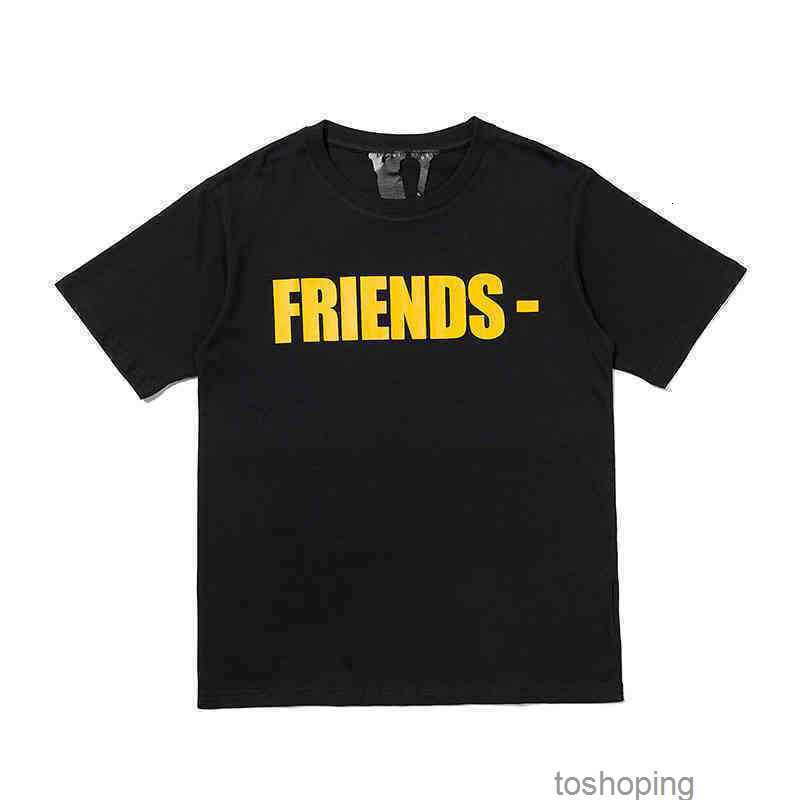 

T-shirt Fahion Br Vlones Yellow Friend Letter T-hirt Looe Imple Back Large v Hort Leeve Men' and Women' in UmmerICBK, White